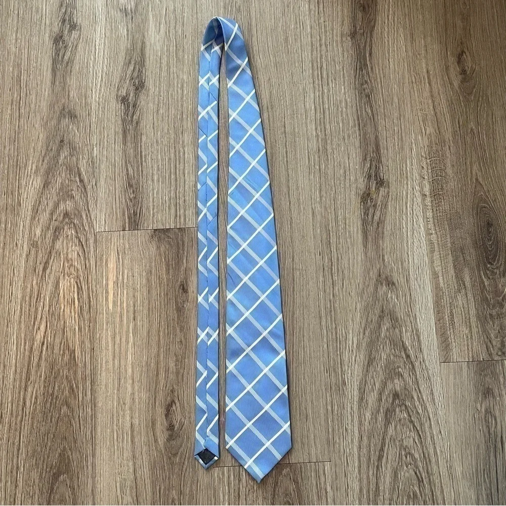BOSS Men’s Silk Tie | Blue, White, Yellow